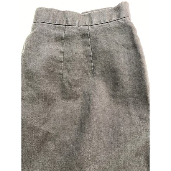 Eddie Bauer 100% Linen Casual Pants Womens Size 10 P Black Pleated Travel HIking - Picture 5 of 9